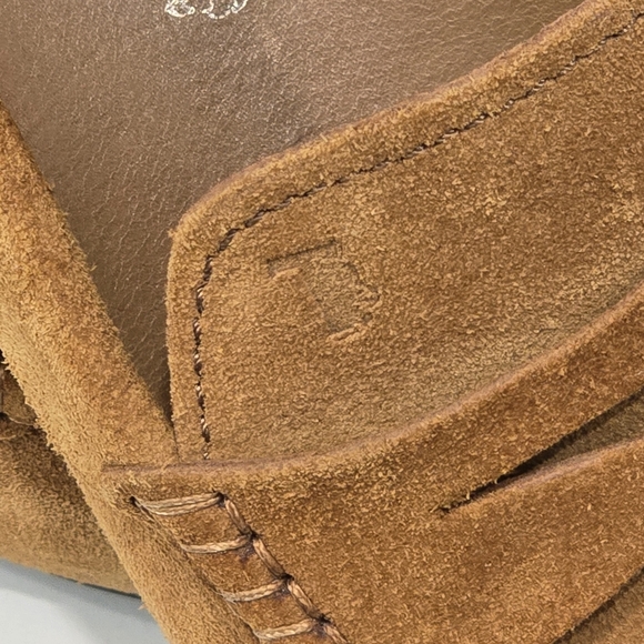 Tod's Vintage Penny Men's Suede Slip-On Loafers Size 6 Men, Size 9 Women - Picture 5 of 11